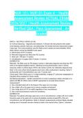 NUR 101&sol; NUR101 Exam 4 &ndash; Health Assessment Review ACTUAL EXAM 2026&sol;2027 &vert; Health Assessment Review &vert; Verified Q&A &vert; Pass Guaranteed - A&plus; Graded