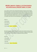 ARM 400 - Segment A - Chapters 1&comma; 2&comma; & 3 Exam Questions &NewLine;with Verified Answers &vert;2026&sol;2027 Update &vert; A&plus; Graded 