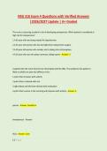 NSG 316 Exam 4 Questions with Verified Answers &NewLine;&vert;2026&sol;2027 Update &vert; A&plus; Graded