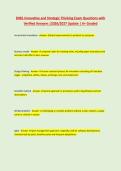 D081 Innovative and Strategic Thinking Exam Questions with &NewLine;Verified Answers &vert;2026&sol;2027 Update &vert; A&plus; Graded