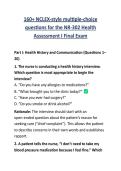 160&plus; NCLEX-style multiple-choice questions for the NR 302 Health Assessment I Final Exam