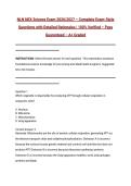 NLN NEX Science Exam 2026&sol;2027 &ndash; Complete Exam-Style Questions with Detailed Rationales &vert; 100&percnt; Verified &ndash; Pass Guaranteed &ndash; A&plus; Graded