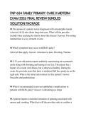 FNP 654 FAMILY PRIMARY CARE II MIDTERM&NewLine;EXAM 2026 FINAL REVIEW BUNDLED&NewLine;SOLUTION PACKAGE