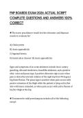 FNP BOARDS EXAM 2026 ACTUAL SCRIPT&NewLine;COMPLETE QUESTIONS AND ANSWERS 100&percnt;&NewLine;CORRECT&NewLine;