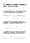 FNP BOARDS EXAM 2026 TEST PAPER SOLVED&NewLine;QUESTIONS AND SOLUTIONS