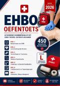 Oefentoets EHBO Eerste Hulp - Ultieme Versie 2026&colon; 450 vragen en antwoorden - open&comma; meerkeuze&comma; vul in&comma; waar&sol;niet waar&period; Alle mogelijke onderwerpen