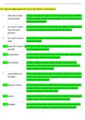 CIC Agency Management Exam Questions and Anwers  