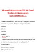 Advanced Pathophysiology NSG 530 Exam 3 &lpar;Latest 2026&sol;2027 Update&rpar; Complete Questions and Guide Answers&comma; 100&percnt; Verified Graded A&plus;