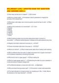 MILLWRIGHT LEVEL 1 UPDATED EXAM TEST QUESTIONS AND ANSWERS SURE A&period;pdf