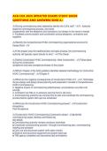 ACG CXA 2026 UPDATED EXAMS STUDY GUIDE QUESTIONS AND ANSWERS SURE 