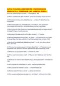 ALPHA PHI ALPHA FRATERNITY COMPREHENSIVE EXAM ACTUAL QUESTIONS AND ANSWERS SURE