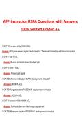 AFF-Instructor USPA &lpar;Latest 2026&sol;2027 Update&rpar; Complete Questions and Guide Answers&comma; 100&percnt; Verified Graded A&plus;