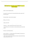 PNB 2264 Exam &ndash;Questions with CORRECT Answers &NewLine;&lpar;Latest Update&rpar; 
