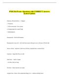 PNB 2264 Exam &ndash;Questions with CORRECT Answers &NewLine;&lpar;Latest Update&rpar; 