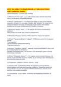 CPDT-KA UPDATED FINAL EXAM ACTUAL QUESTIONS&NewLine;AND ANSWERS SURE A&plus;