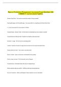 Popeyes Production Management Assessment Exam Questions with &NewLine;CORRECT Answers &lpar;Latest Update&rpar; 