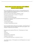 Private Pilot Oral Exam Questions with CORRECT &NewLine;Answers &lpar;Latest Update&rpar; 