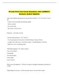 Private Pilot Oral Exam Questions with CORRECT &NewLine;Answers &lpar;Latest Update&rpar;