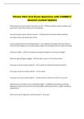 Private Pilot Oral Exam Questions with CORRECT &NewLine;Answers &lpar;Latest Update&rpar;