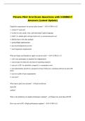 Private Pilot Oral Exam Questions with CORRECT &NewLine;Answers &lpar;Latest Update&rpar; 
