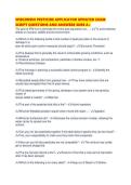 WISCONSIN PESTICIDE APPLICATOR UPDATED EXAM SCRIPT QUESTIONS AND ANSWERS SURE