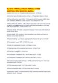 BLS AHA FOR HEALTHCARE ACTUAL LATEST QUESTIONS AND ANSWERS SURE A&period;pdf
