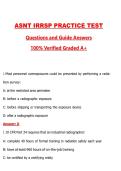 ASNT IRRSP Practice Test &lpar;Latest 2026&sol;2027 Update&rpar; Complete Questions and Guide Answers&comma; 100&percnt; Verified Graded A&plus;