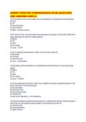 ARMRIT UPDATED COMPREHENSIVE EXAM QUESTIONS AND ANSWERS SURE A&period;pdf