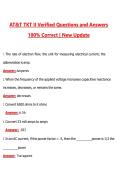 AT&T TKT II &lpar;Latest 2026&sol;2027 Update&rpar; Complete Questions and Guide Answers&comma; 100&percnt; Verified Graded A&plus;