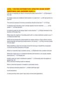 LEVEL 1 WATER DISTRIBUTION UPDATED EXAM SCRIPT&NewLine;QUESTIONS AND ANSWERS SURE A&plus;