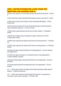 LEVEL 1 WATER DISTRIBUTION LATEST EXAM TEST QUESTIONS AND ANSWERS SURE A&period;pdf