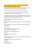 LEVEL 1 WATER DISTRIBUTION STUDY EXAMS GUIDE QUESTIONS AND ANSWERS SURE A&period;pdf