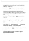 ACC 400 Accounting Environment Exam 1 Questions and Answers &vert;&NewLine;2026 Update &vert; 100&percnt; Correct&period;&NewLine;Being ethical is important as long as it does not interfere with the company's&NewLine;strategies and goals -False&NewLine;