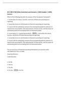 ACC 400 CH1B Video Questions and Answers &vert; 2026 Update &vert; 100&percnt;&NewLine;Correct&period;&NewLine;Which of the following describe the purpose of the Conceptual Framework&quest;&NewLine;1&period; It prescribes the nature&comma; function&comma; and limits of financial accounting and&NewLine;reporting&period;&NewLine;2&period; It provides st