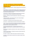 C724 WGU INFORMATION SYSTEMS MANAGEMENT UPDATED 2026 COMPREHENSIVE EXAM