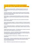 C724 WGU INFORMATION SYSTEMS MANAGEMENT UPDATED 2026 LATEST QUESTIONS AND ANSWERS