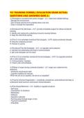 TCI TRAINING CORNELL EVALUATION EXAM ACTUAL QUESTIONS AND ANSWERS SURE
