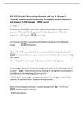 ACC-240 Chapter 1 Accounting&mdash;Present and Past & Chapter 2&NewLine;Financial Statements and Accounting Concepts&sol;Principles Questions&NewLine;and Answers &vert; 2026 Update &vert; 100&percnt; Correct&period;&NewLine;CHAPTER 1&NewLine;The process of identifying&comma; measuring&comma; and communicating an organization