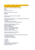 TCI TRAINING CORNELL UPDATED 2026 EXAM PAPER QUESTIONS AND ANSWERS SURE A&period;pdf
