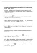 ACC-240 Fundamentals of Accounting Questions and Answers &vert; 2026&NewLine;Update &vert; 100&percnt; Correct&period;&NewLine;Accounting -the process of identifying&comma; measuring&comma; and communicating&NewLine;economic information about an organization for the purpose of making decisions&NewLine;and informed jud
