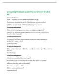 accounting final Exam questions and answers Graded&NewLine;A&plus;&NewLine;accounting equation&NewLine;assets &equals; liabilities &plus; common stock &plus; stockholder's equity&NewLine;If total assets decrease&comma; then which of the following statements is true&quest;&NewLine;Liabilities&comma; Common Stock&comma; and Retai