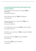 Accounting Midterm concepts&sol;terms &lpar;Ch&period; 1 - Ch&period; 7&rpar;&NewLine;Exam questions and answers Graded A&plus;&NewLine;Stockholders&NewLine;invest funds in a business and are considered an owner of it&period;&NewLine;Creditors&NewLine;lend funds to a business and expect repayment with interest&period;&NewLine;One of the three