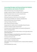 Accounting Principles and Financial Ratios for Students&NewLine;Exam questions and answers Graded A&plus;&NewLine;Who are the internal users of accounting information&quest;&NewLine;Managers&comma; supervisors&comma; directors&comma; and officers within the organization&period;&NewLine;Name three primary external user