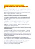 LOUISIANA PROPERTY AND CASUALTY 2026 EXAMINATION SET QUESTIONS AND ANSWERS