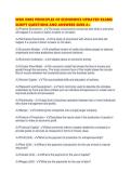 WGU D089 PRINCIPLES OF ECONOMICS UPDATED EXAMS SCRIPT QUESTIONS AND ANSWERS SURE
