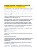 WGU D089 PRINCIPLES OF ECONOMICS ALL UPDATED EXAMS QUESTIONS AND ANSWERS SU