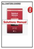 Statistical Inference Solutions Manual 2nd Edition &lpar;2024&rpar; &ndash; George Casella & Roger L&period; Berger &ndash; PDF Download