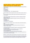 CERTIFIED MEDICAL SURGICAL REGISTERED NURSE CMSRN QUESTIONS AND ANSWERS SURE
