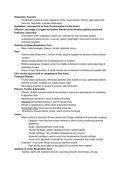 NUR 110 Respiratory Function