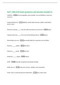 ACCT 2401 ECU Exam questions and answers Graded A&plus;&NewLine;Liabilities -accounts payable&comma; notes payable&comma; accrued liabilities&comma; unearned&NewLine;revenues&NewLine;Unearned Revenue -liability created when business collects cash before&NewLine;work is done&NewLine;Revenue increases 